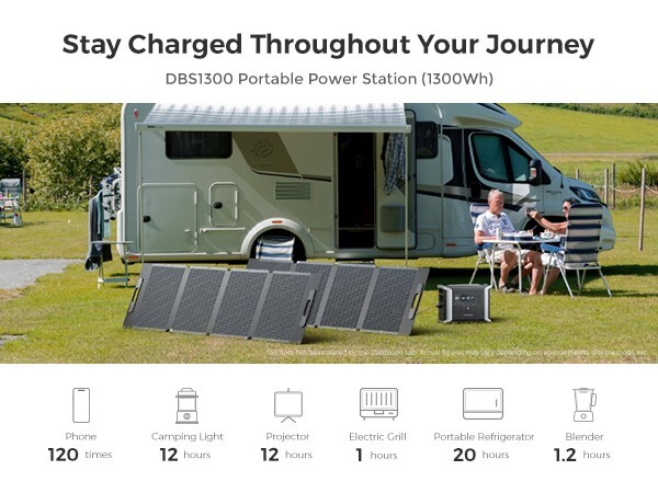 3030Wh Portable Power Station Solar Generator+Extra Battery Camping RV Dabbsson