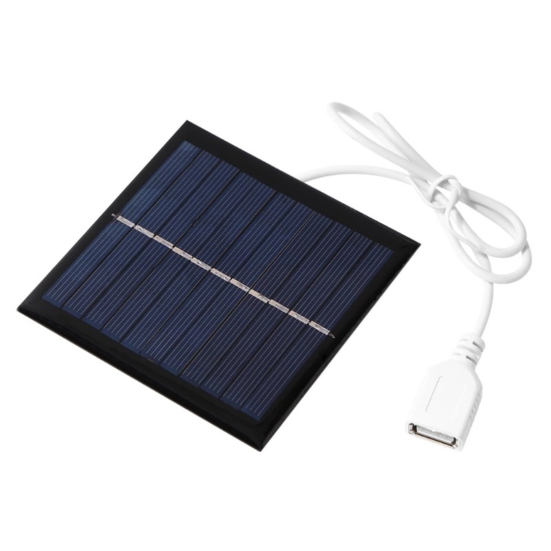 1W 5.5V USB Mini Solar Panel DIY Solar System for Headsets Charger 95X95mm