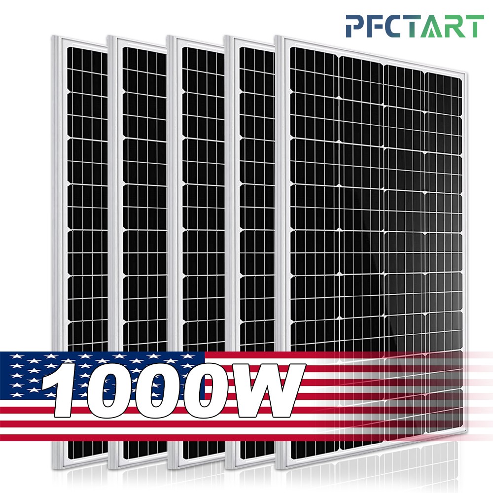 1000W Watt Mono Solar Panel 12V Battery Charger PV Module Home Boat RV Off Grid