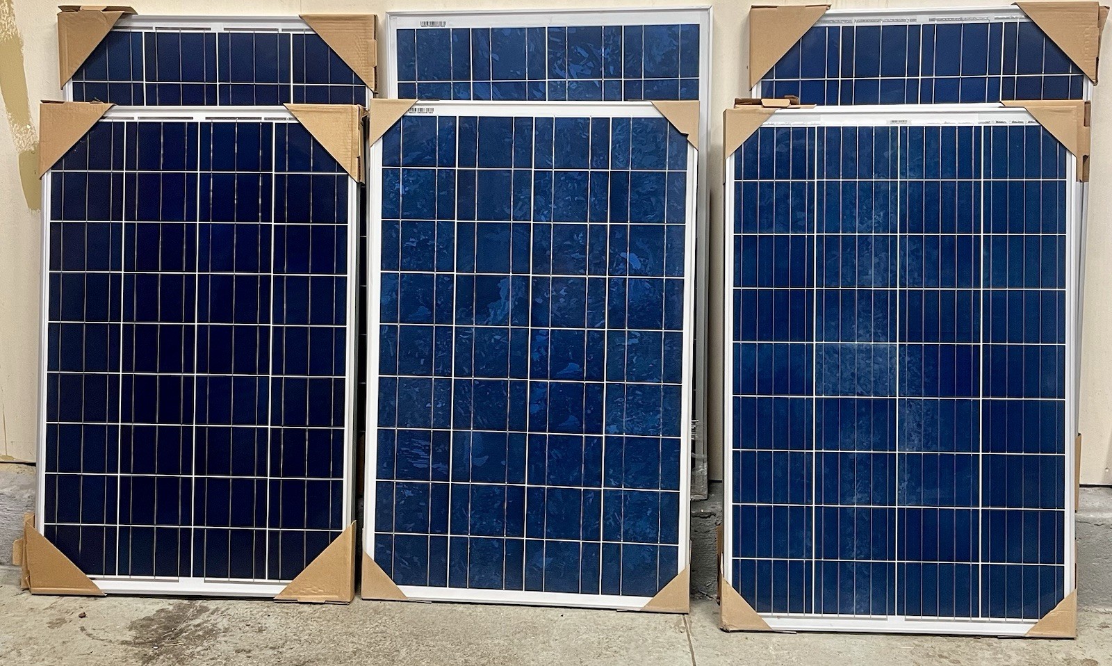 Lot Of 7 Grape Solar GS-Star-100W 12V Solar Panels Tested Open Box PICKUP ONLY