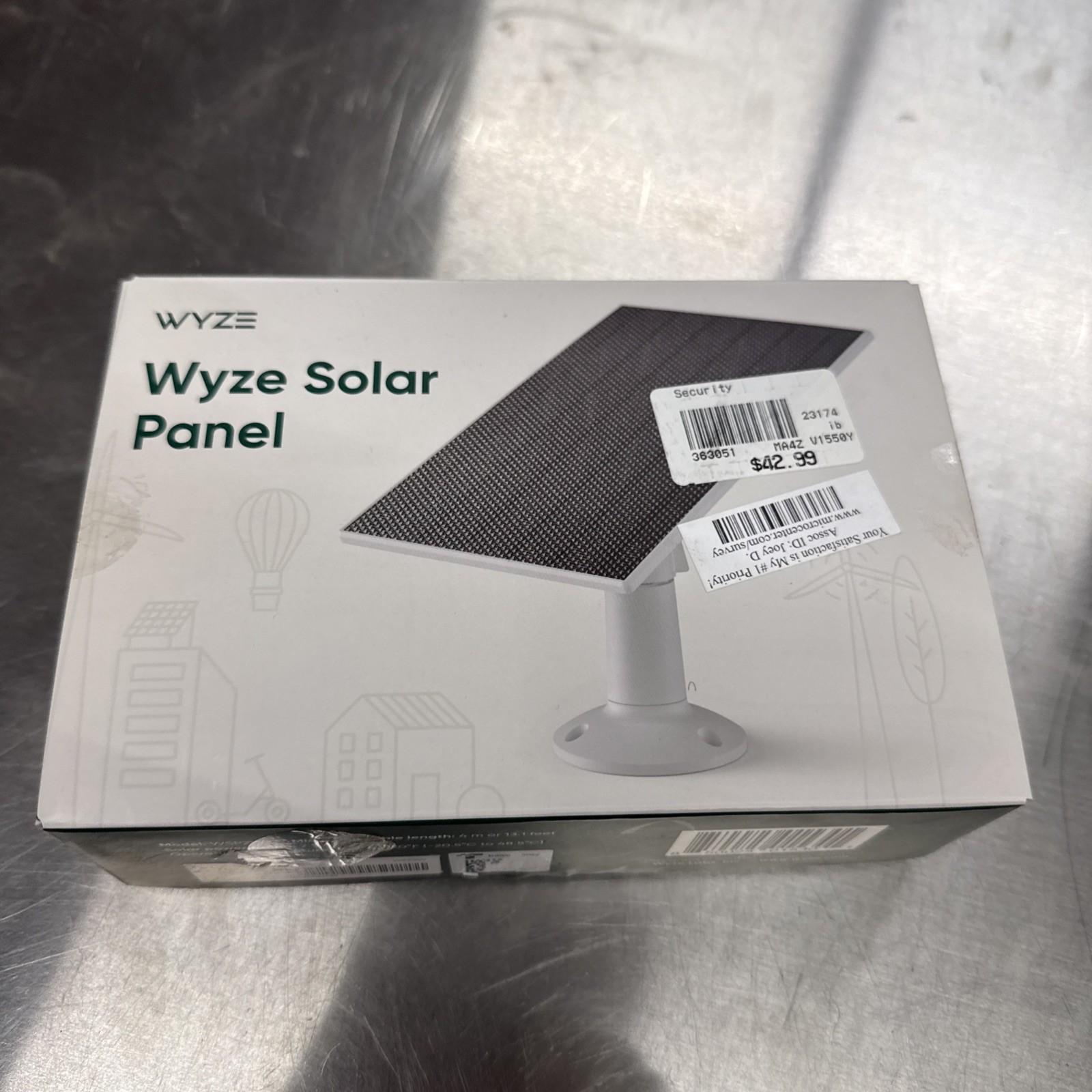 Authentic Wyze Brand Solar Panel – (Let The Sun Power Your Wyze Camera)