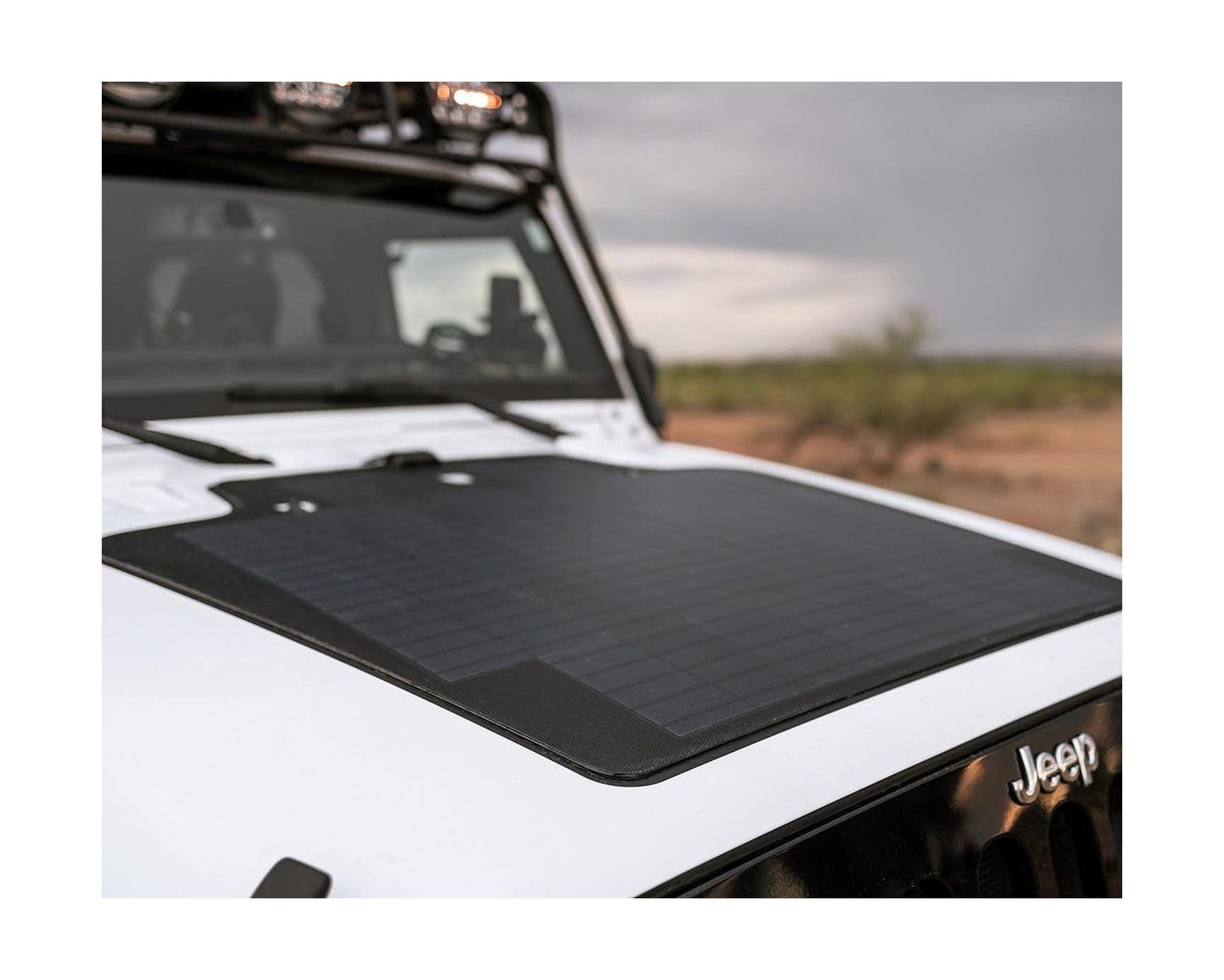 Lensun 105W 12V Hood Flexible Solar Panel for Jeep Wrangler JK (2007-2018) – …