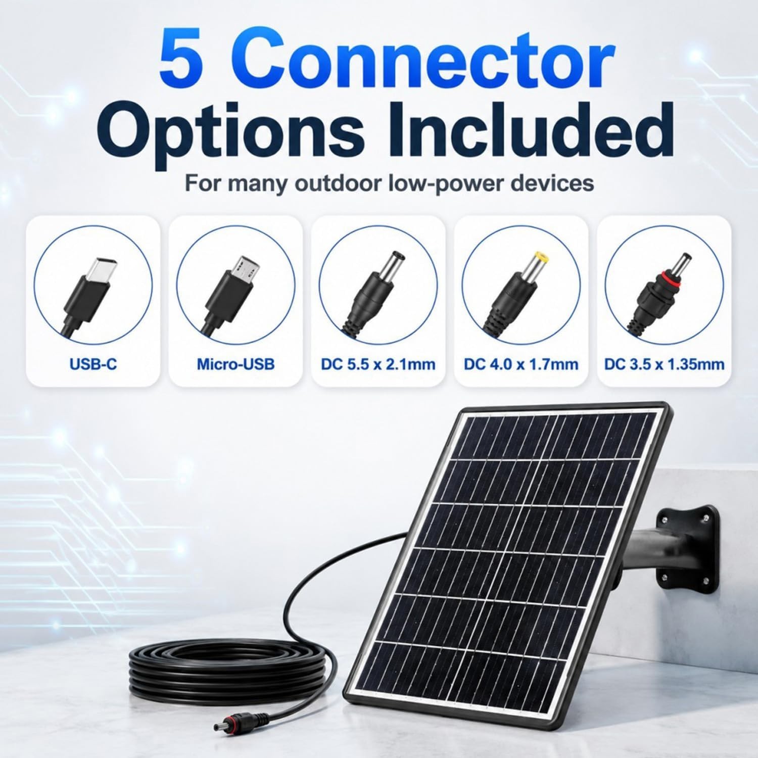 15W Solar Panel Kit with Built-in 16000mAh Battery Voltage: 5V/6V/9V/12V Curr…