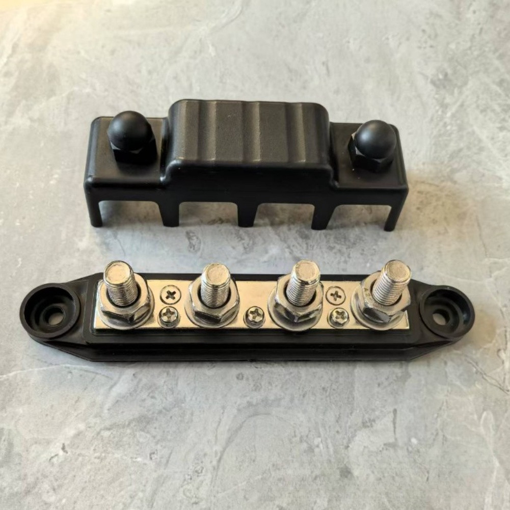 12V Busbar 250A Distribution ABS Plastic Housing Pure Copper Conductor
