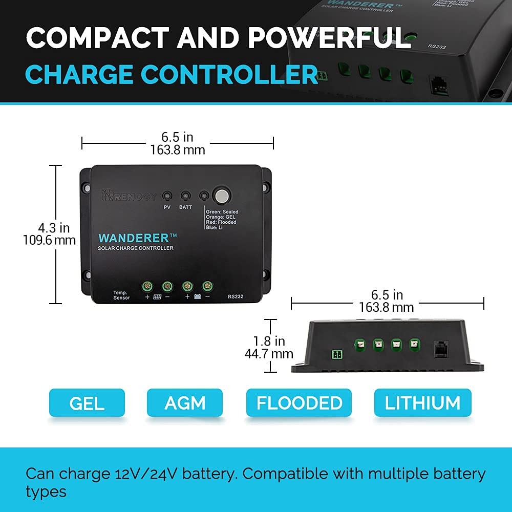 200 Watt 12 Volt Monocrystalline Starter200W+PWM 30A, ,Off-Grid System