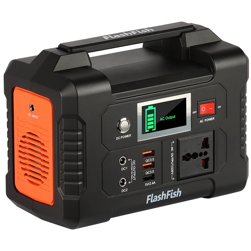 Portable Solar Power Station Outdoor Solar Generator Battery Charger FlashFish