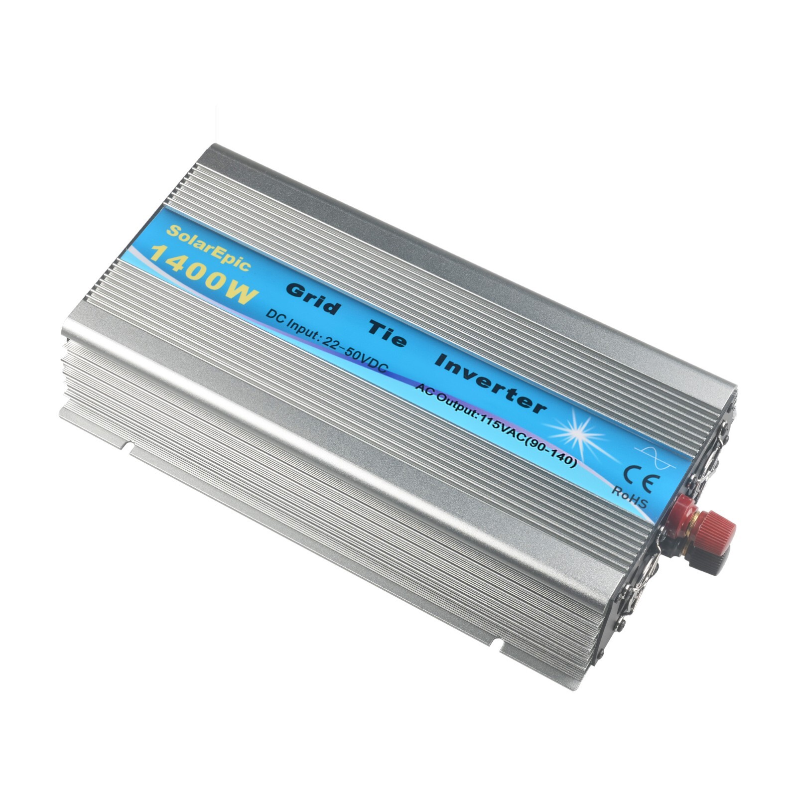 1400W Grid Tie Inverter DC24/36V to AC110 or 220V Pure Sine Wave Built-in Meter