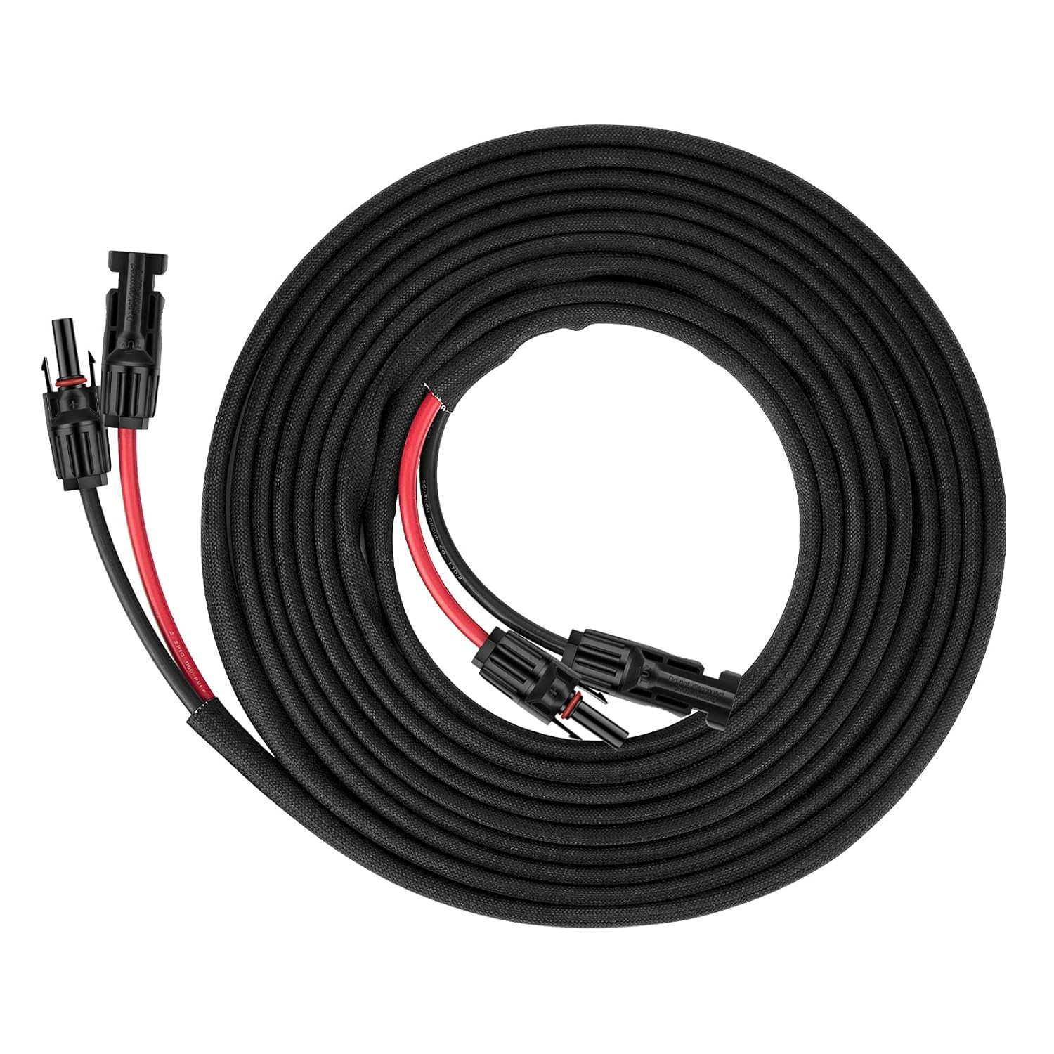 30FT 10AWG Solar Panel Extension Cable with Female and Male Connectors, Solar Ex