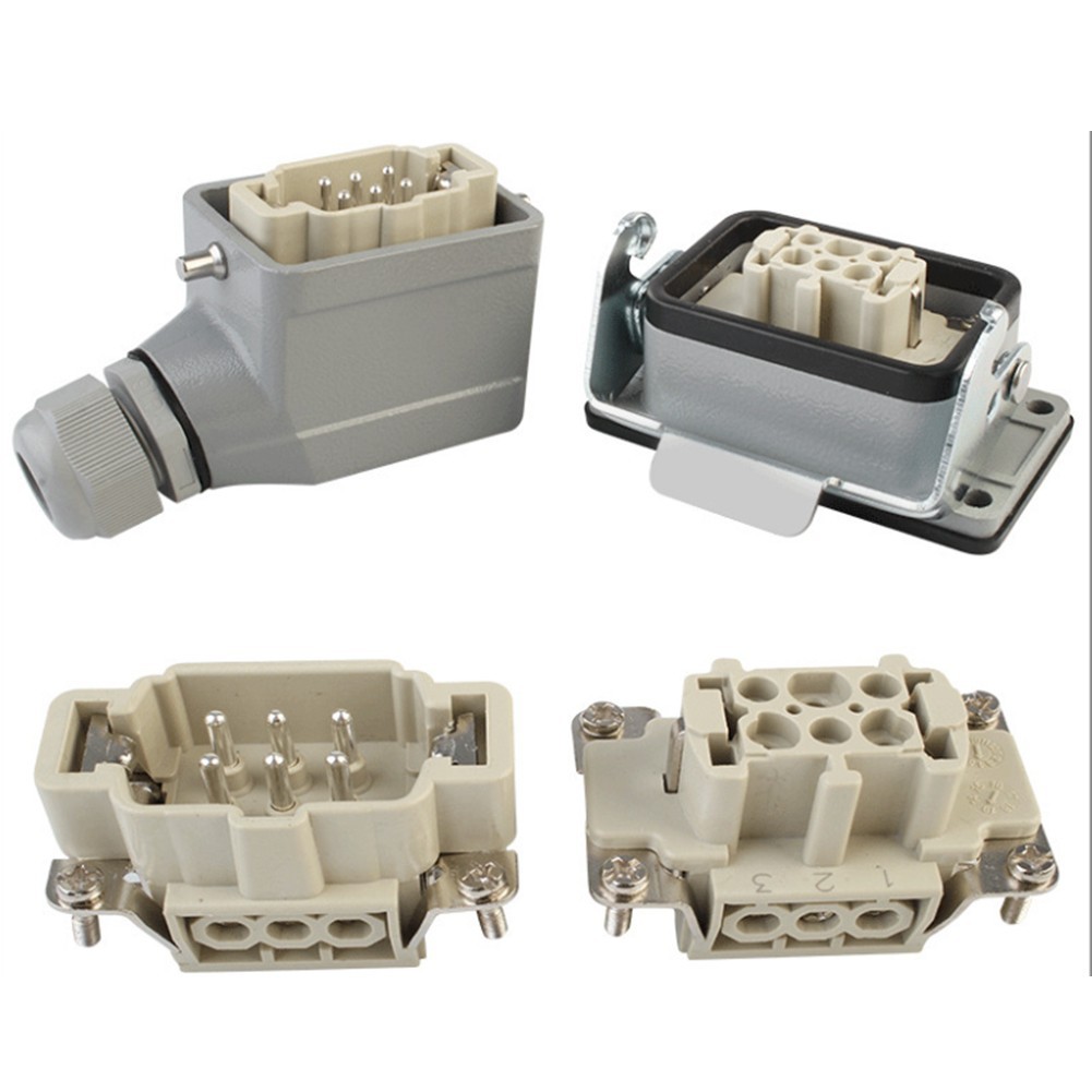 Dependable 6 Core Industrial Connector Rectangular Connector