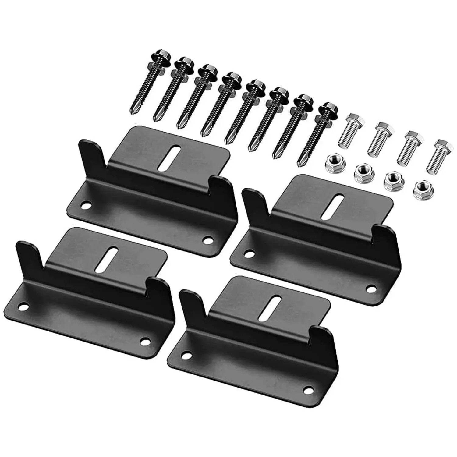 4/8Pcs Solar Photovoltaic Brackets Solar Panel Aluminum Mounting Bracket Kits Ro