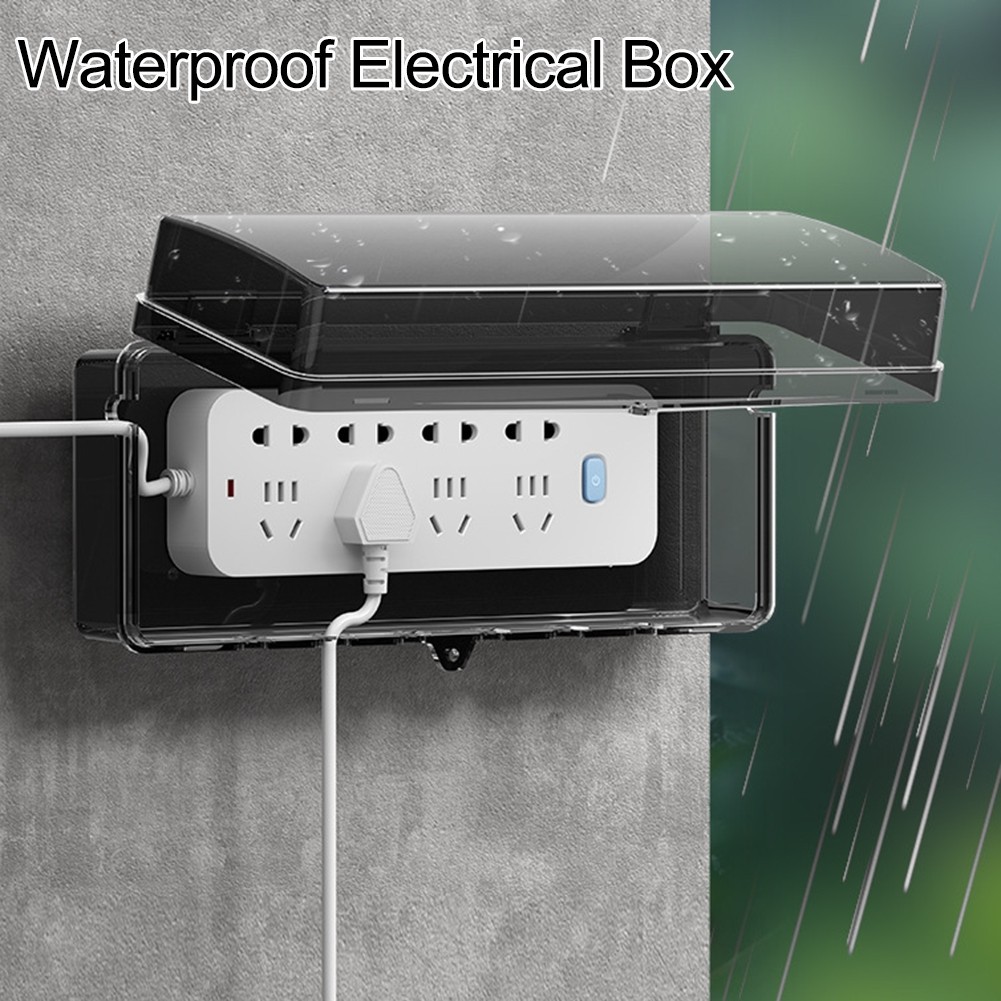 Heavy Duty Outdoor Extension Cord Box Waterproof Lockable with Multiple Outputs