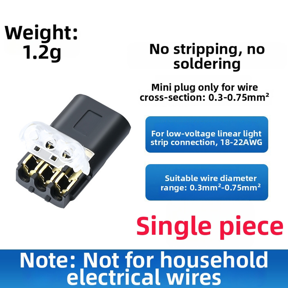 50 pcs Double Wire in Connector Flame Retardant for DIY Home Workshop Use