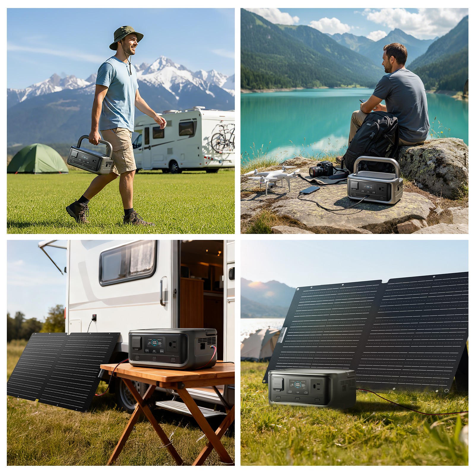 ALLPOWERS VOLIX P300 300W 256Wh Portable Power Station Power Bank Camping Trip