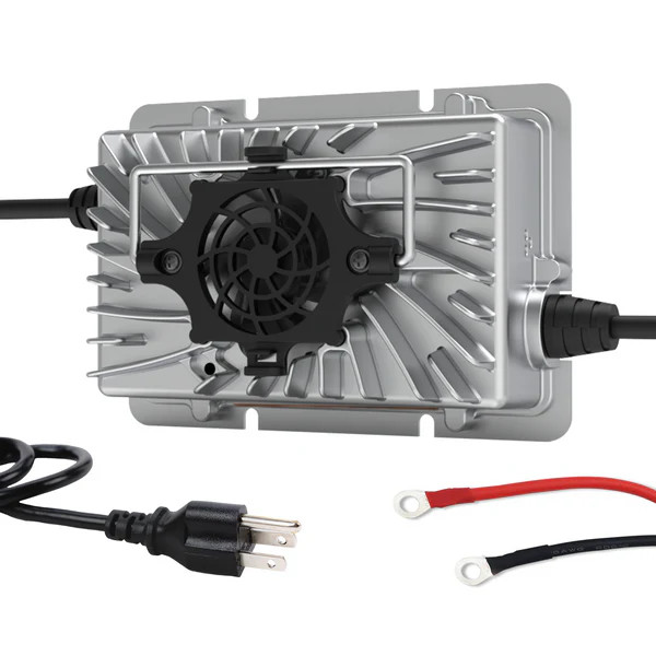 Humsienk 24V 15A LiFePO4 Battery Charger Efficient Fast Charging for RV Marine