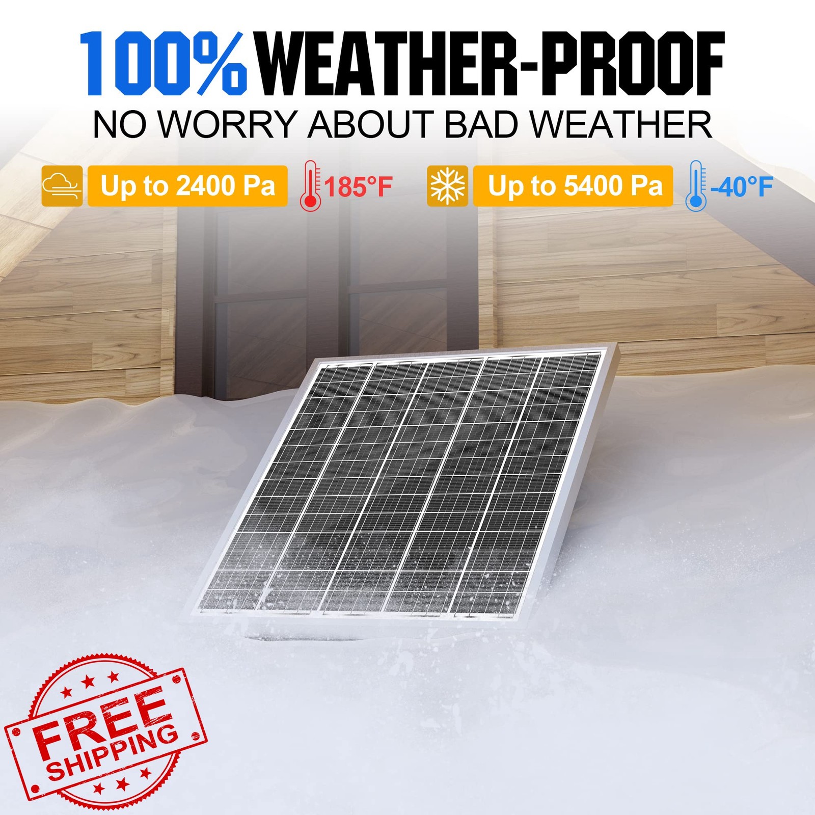 SOLPERK 50W 24V Solar Panel Kit w/ Controller