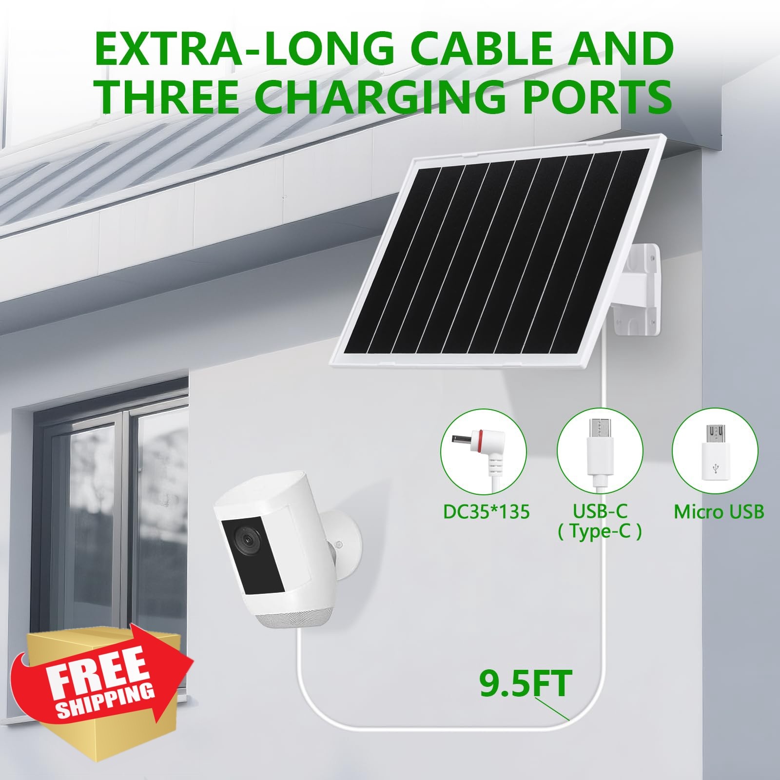TangoSun 8W Solar Panel White 1pcs