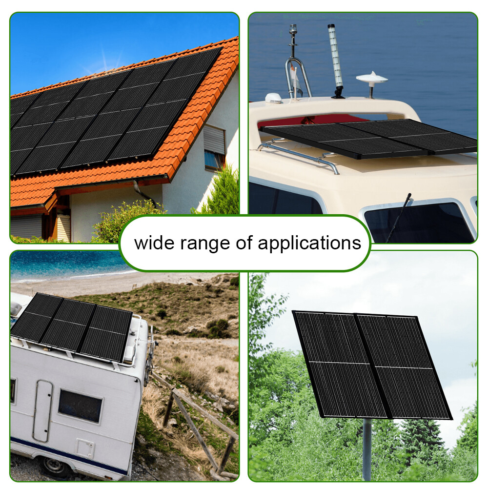 60W 12V Solar Panel, High Efficiency Mono PV Modules Waterproof Off Grid Power