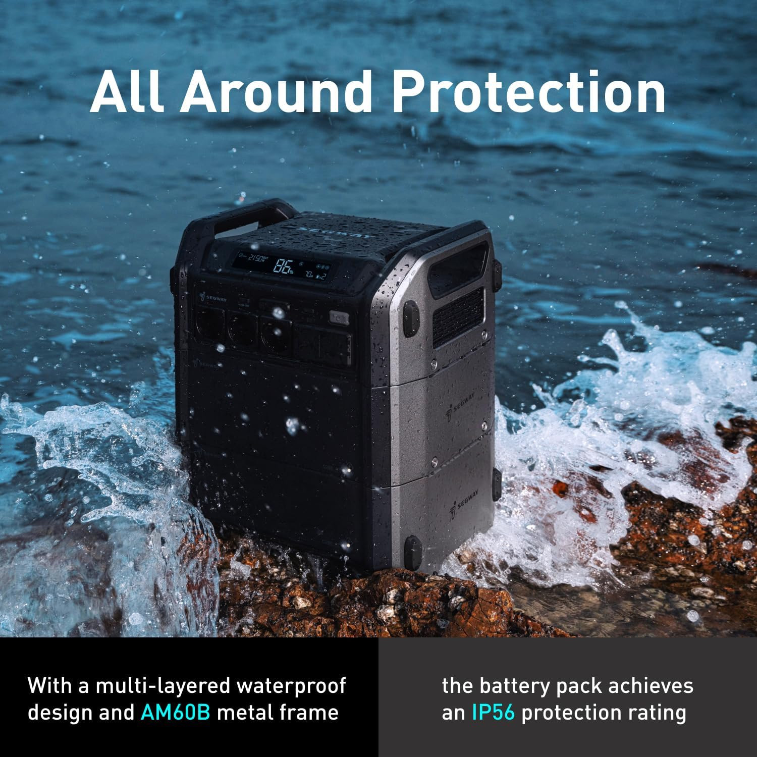 Segway Portable Power Station Cube 1000, 2200W AC Outlets, 1024Wh Lifepo4 Batter