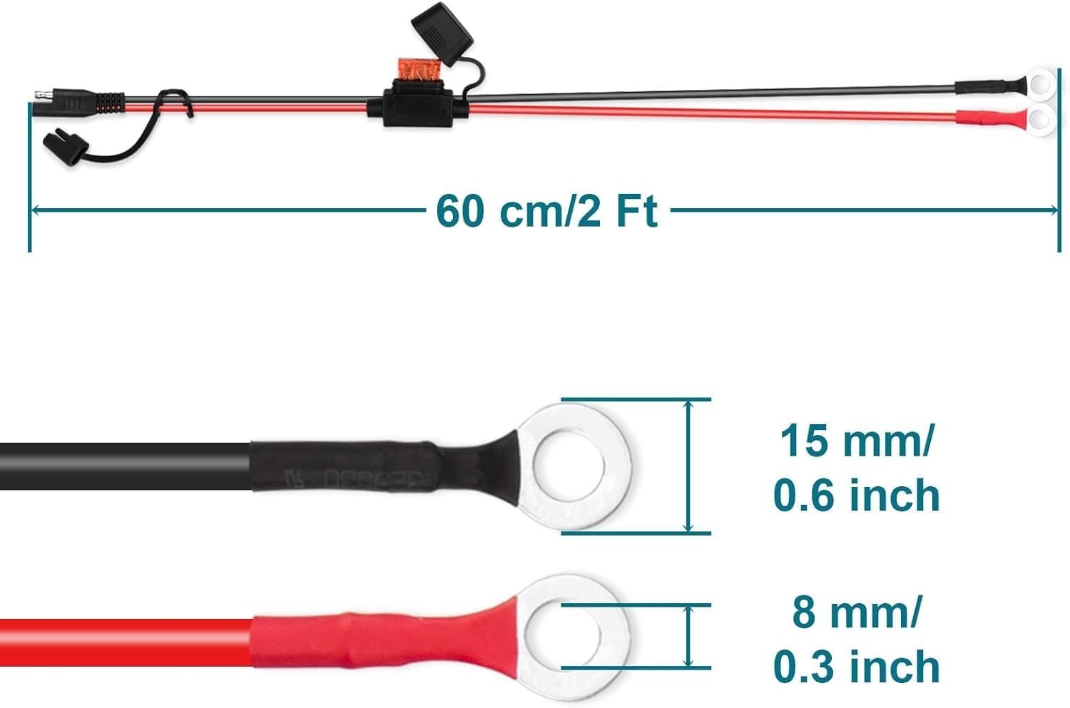 High-Quality 16AWG SAE Battery Connector Cable – Ideal for Outdoor Adventures