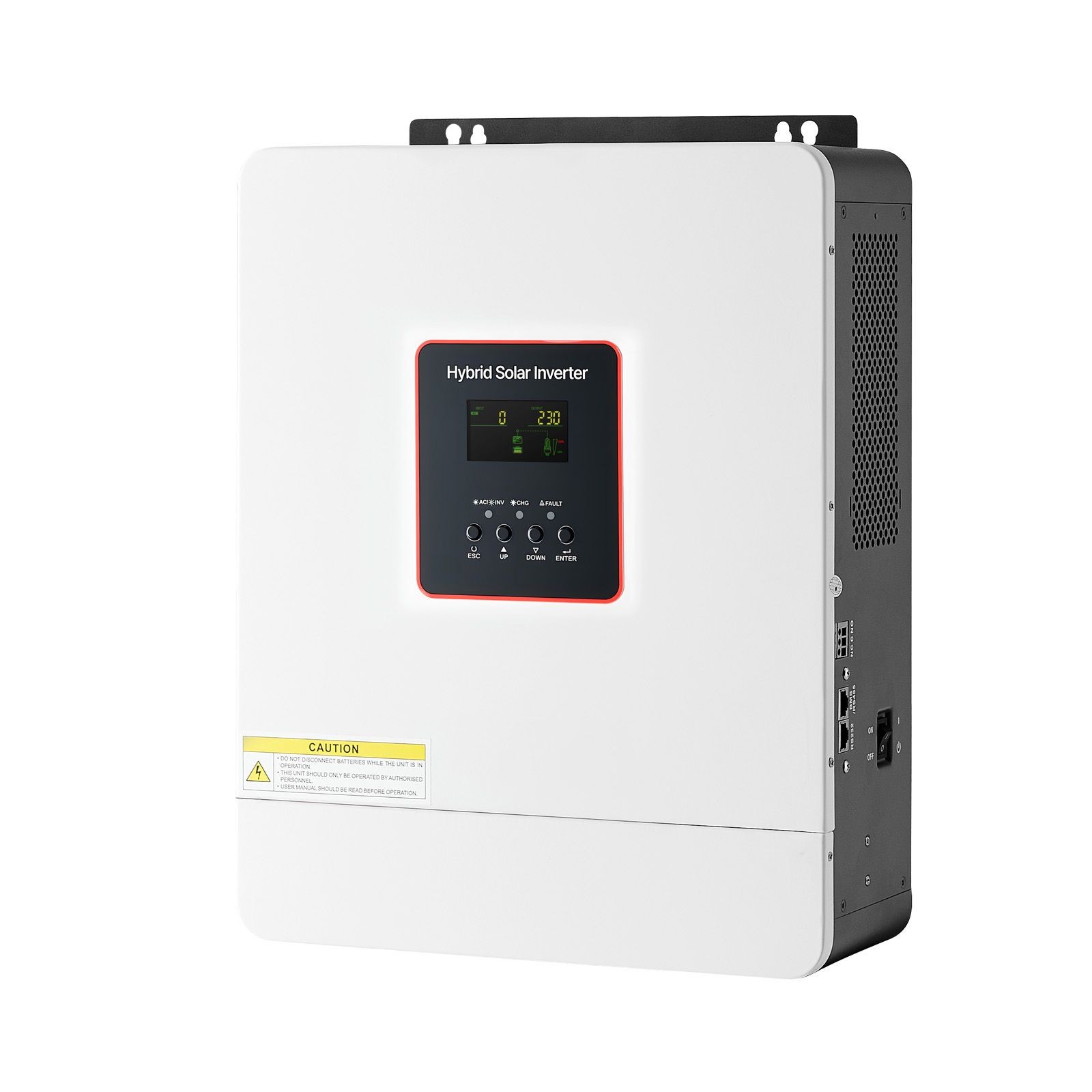 4000W Hybrid Solar Inverter, 24V to 230V AC, Pure Sine Wave with MPPT