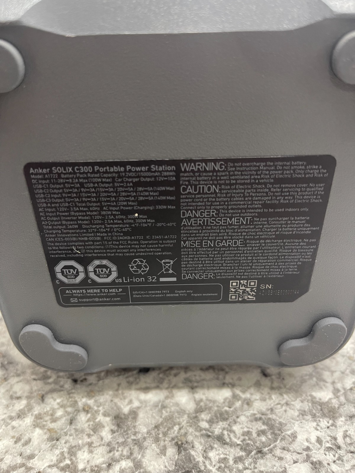 Anker SOLIX C300 Portable Power Station