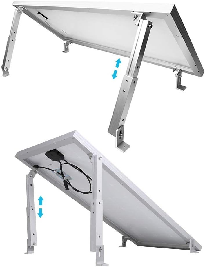 Adjustable Solar Panel Tilt Mount Brackets support up to 150 Watts Solar Pane…