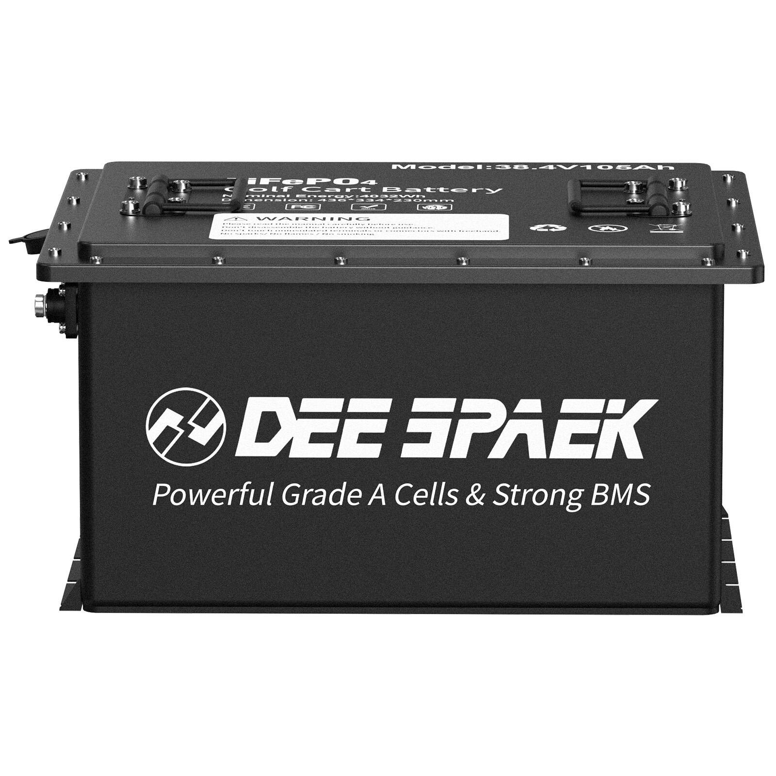 36V 105Ah Battery LiFePO4 Lithium for Golf Cart A+Cells 200A BMS +Monit+Charger