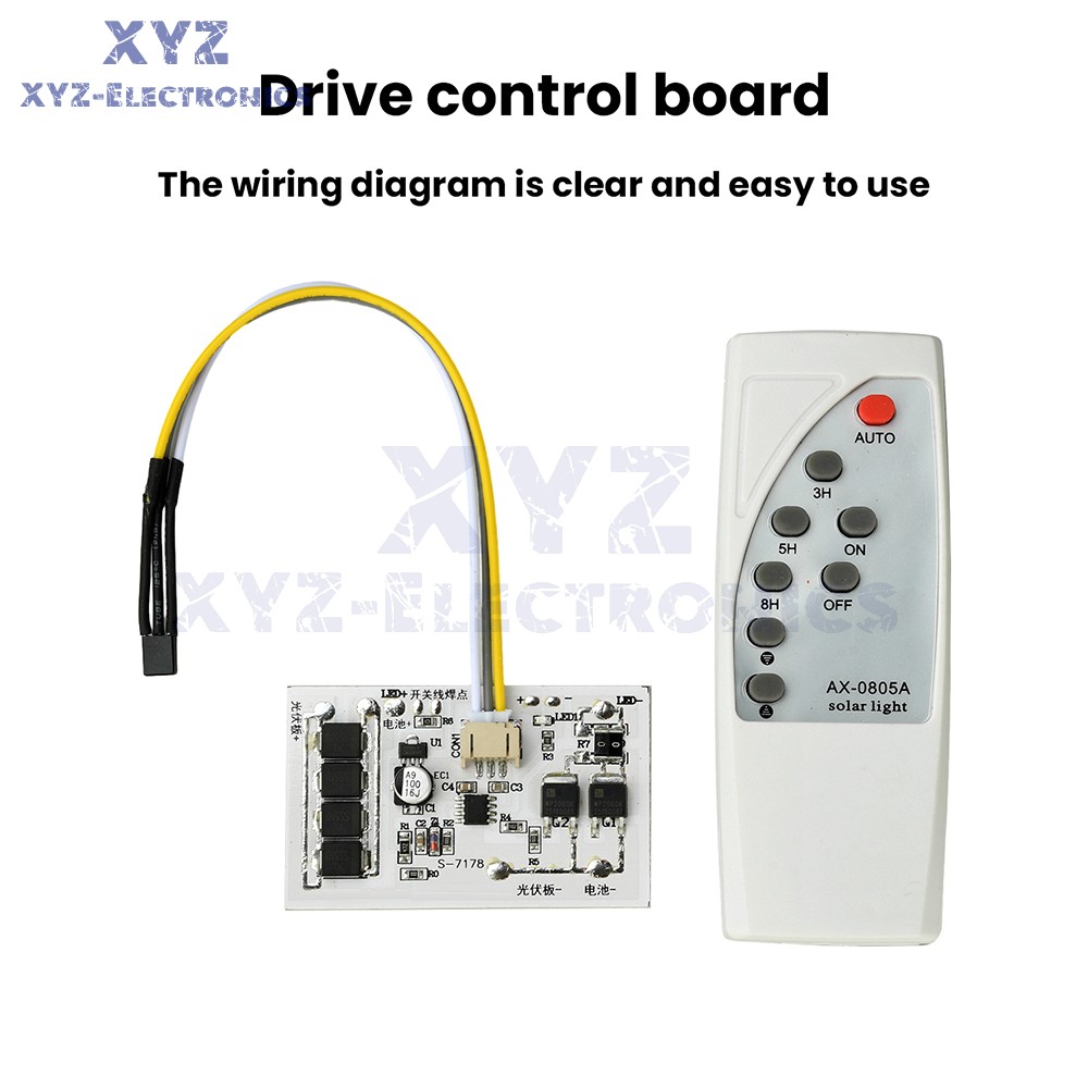 Solar Street Light Controller Circuit Board 3.2V 3.7V 6.4V7.4V Stepless Dimming