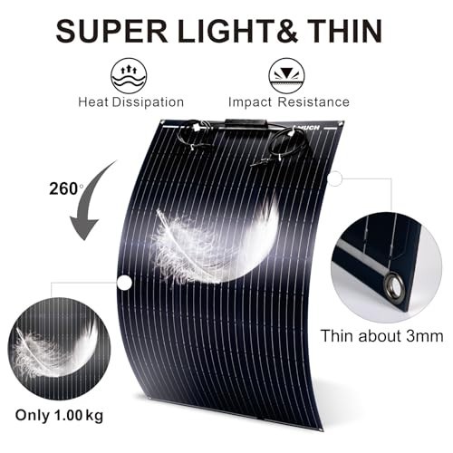 200W Flexible Solar Panel Kit 30A Charge Controller for 12-24V Battery Charging