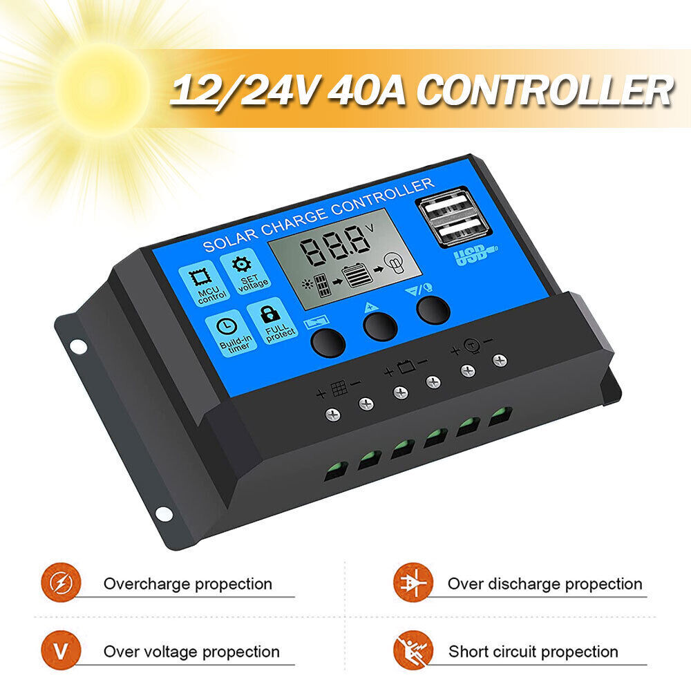 300W Flexible Monocrystalline Solar Panel Kit with Charge Controller (40A) MMPT
