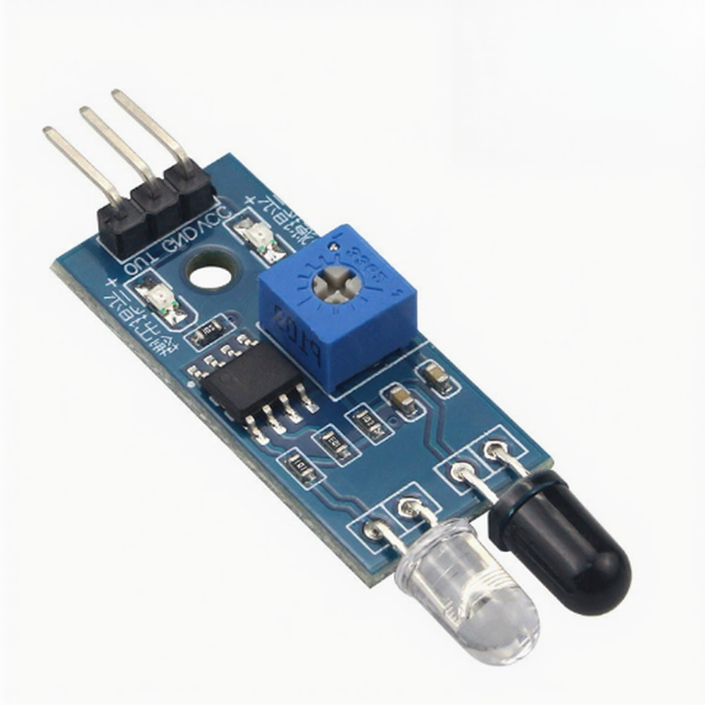 Compact IR Obstacle Avoidance Module 3.2 x 1.4 cm PCB Size with Mounting Holes