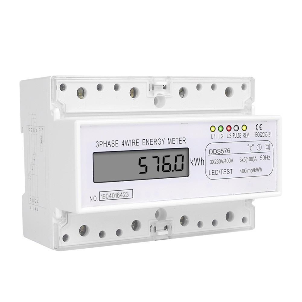 Three Phase Digital Power Meter with Overload Safety and Efficient Operation