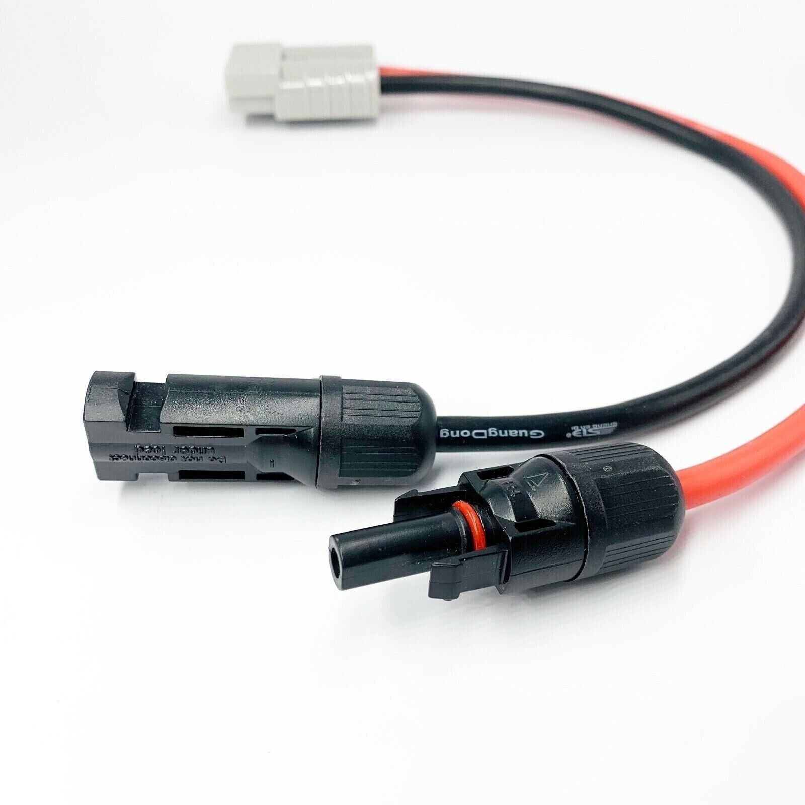 50 AMP Anderson Plug to Solar Panel Cable Y Adaptor Connector 30cm 6mm²