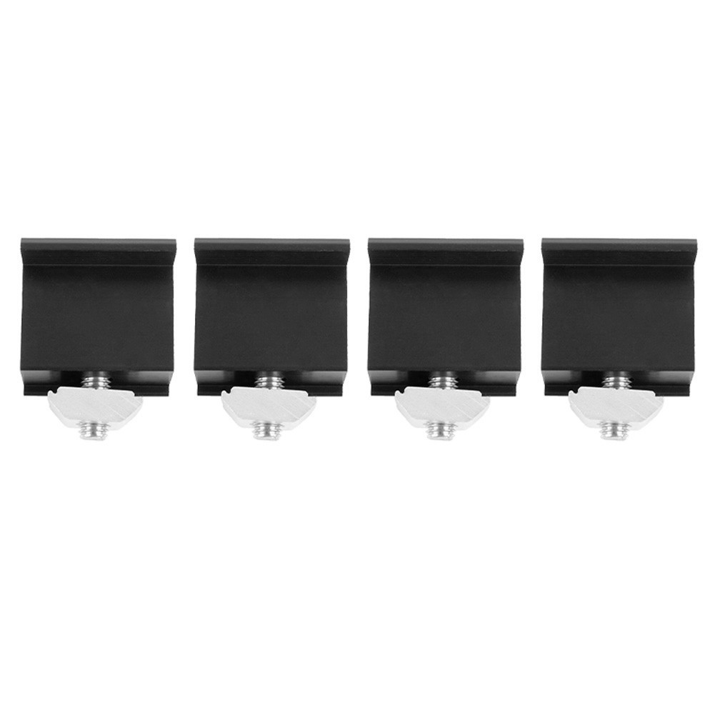 Solar Panel Bracket Fixing PV End Clamp Middle Clamp Mounting 30mm/35mm Black