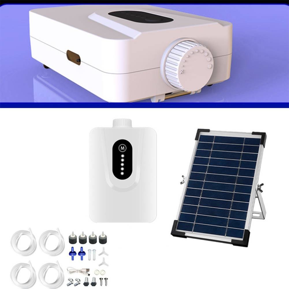 Indoor Space Aquarium Oxygenator 5?O Fish Pond Capacity 6000mAh Battery