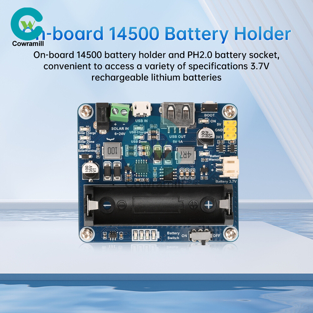 6V~24V Solar Panel Power Management Module Support MPPT 850mAh Li-ion Battery