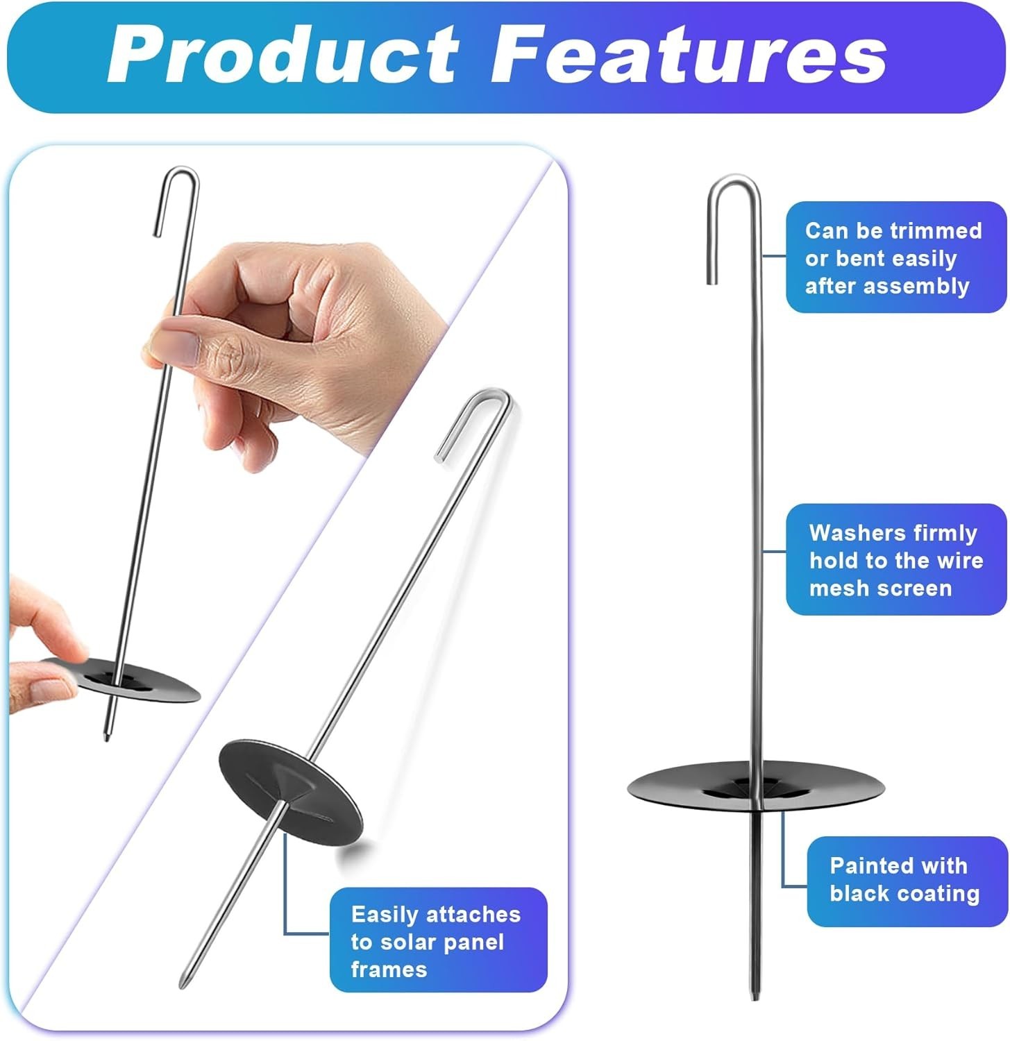 304 Stainless Steel Fastener Clips for Solar Panels – Easy Install & Secure Fit
