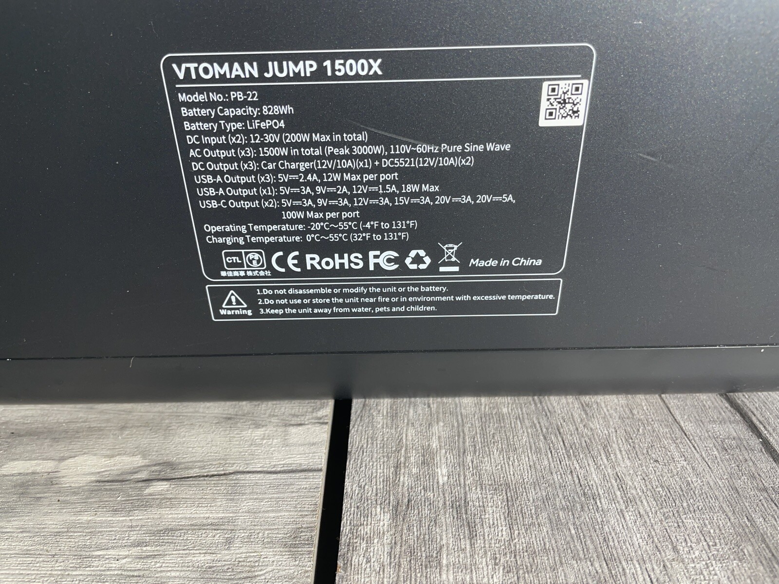 VTOMAN Jump 1500X Portable Power Station 1500W LiFePO4 Battery Solar Generator