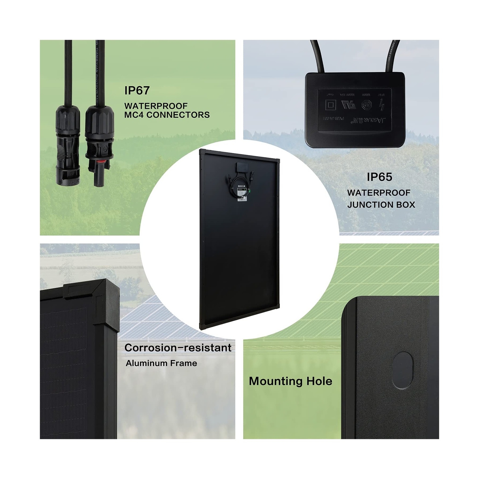 Topsolar Solar Panel Kit 170 Watt 12 Volt Monocrystalline Off Grid System for…