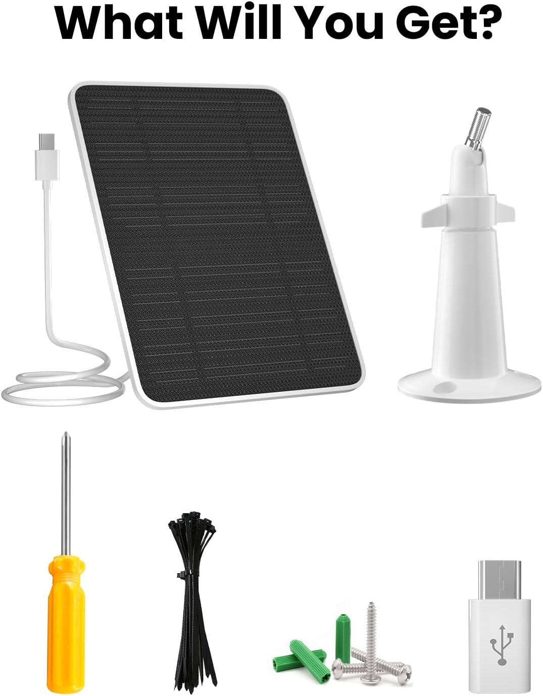 Solar Panel Charger Compatible with Vision Well Battery Powered Wireless Outdoor