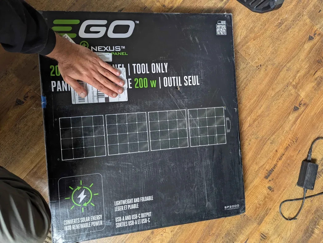EGO Power+ SP2000 200W Solar Panel for PST3040, PST3041 and PST3042 3000W Nexus