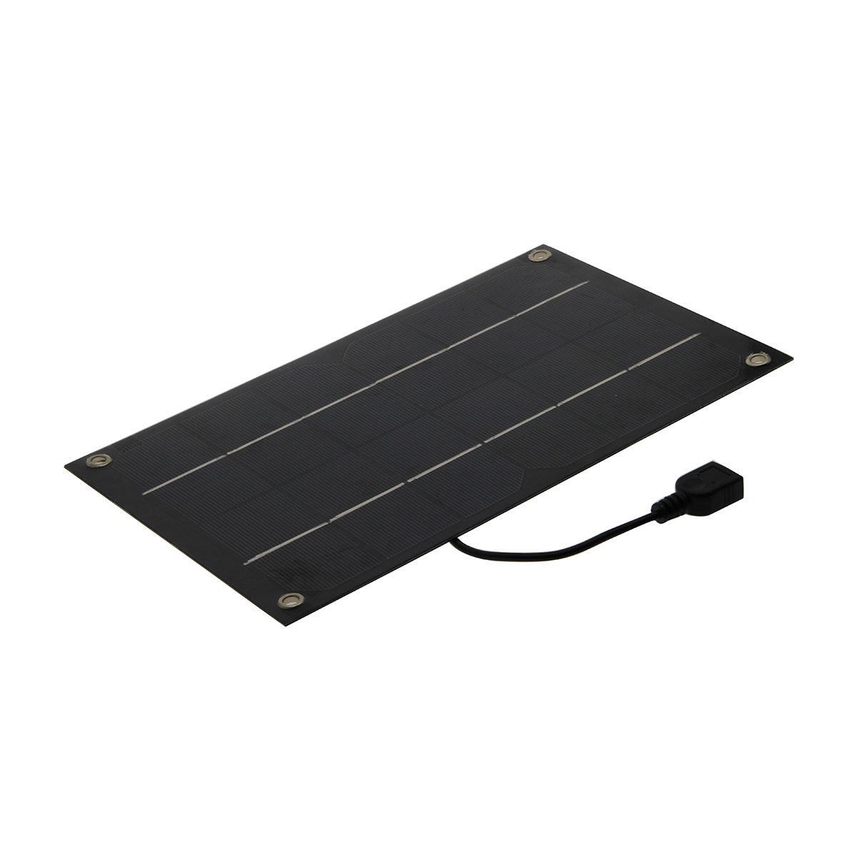 Portable 6W 5V 1.2A Solar Panel Battery Charger USB Phone Home Lamp Power Bank