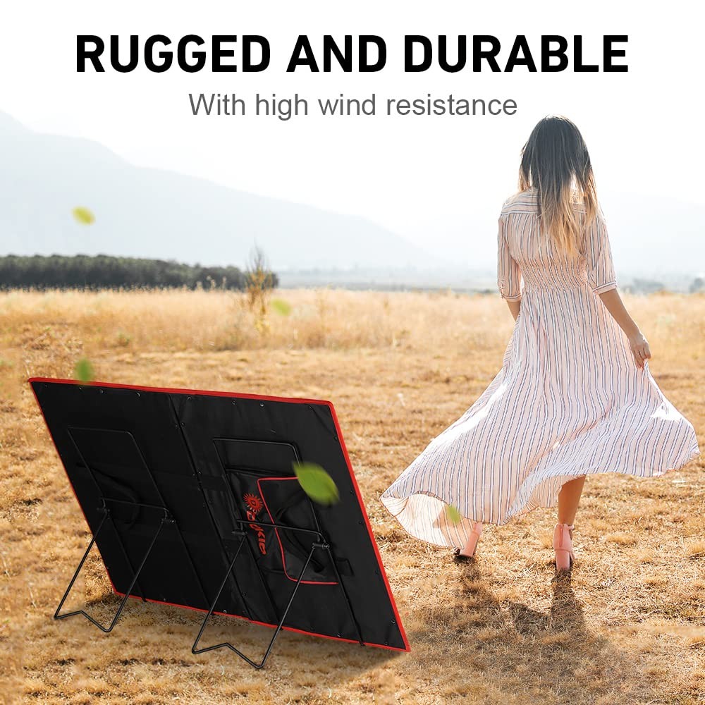 Adjustable Tilt Solar Panel Bracket – Portable Stainless Steel Stand for Fold…