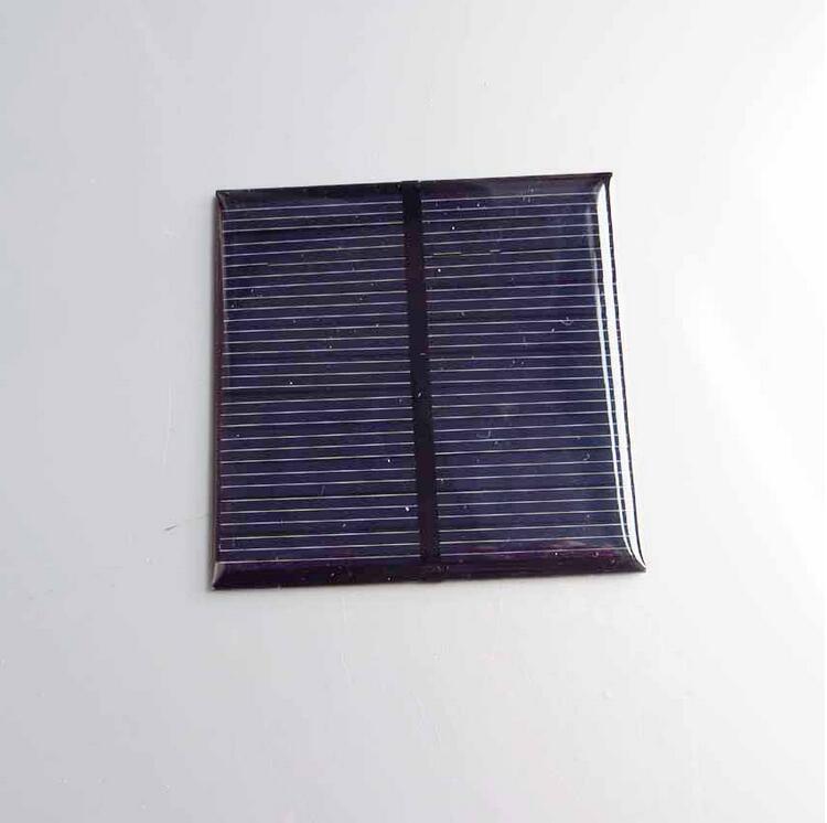 KR 2PCS Mini 5.5V 0.6W Polycrystalline Solar Panel Small Cell Module Charger