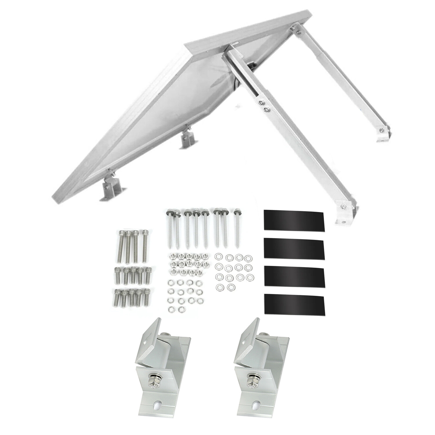 Adjustable Solar Panel Mount Brackets For RV Roof Boat Shed Any Flat Surface