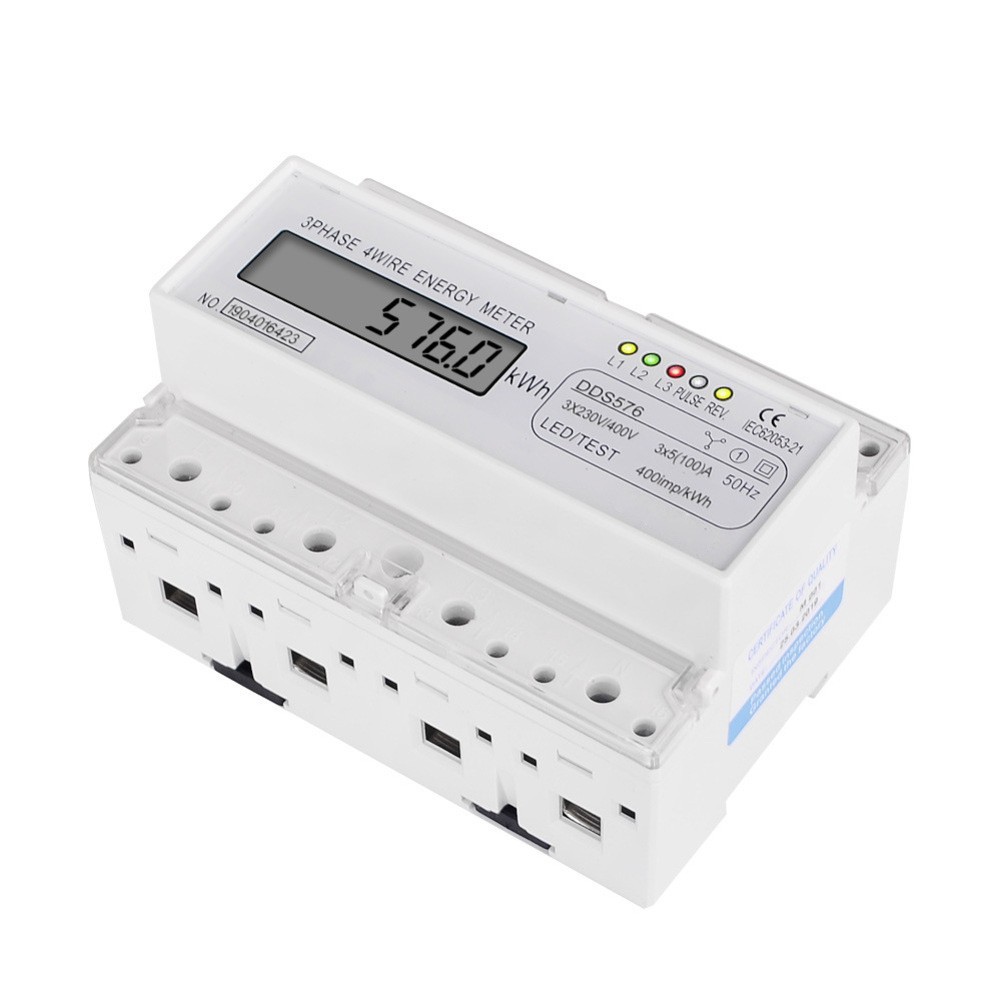 Three Phase Digital Power Meter with Overload Safety and Efficient Operation