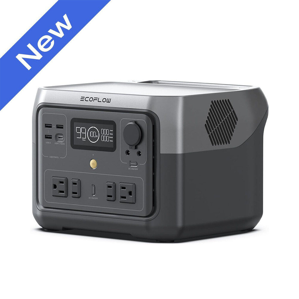 EcoFlow 499Wh Portable Power Station RIVER 2 Max 500 Solar Generator for Outdoor