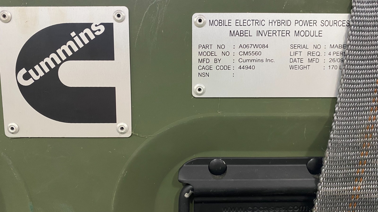 Mobile Electric Hybrid Power Sources – Military – Model # MEHPS – W/ Solar Panel