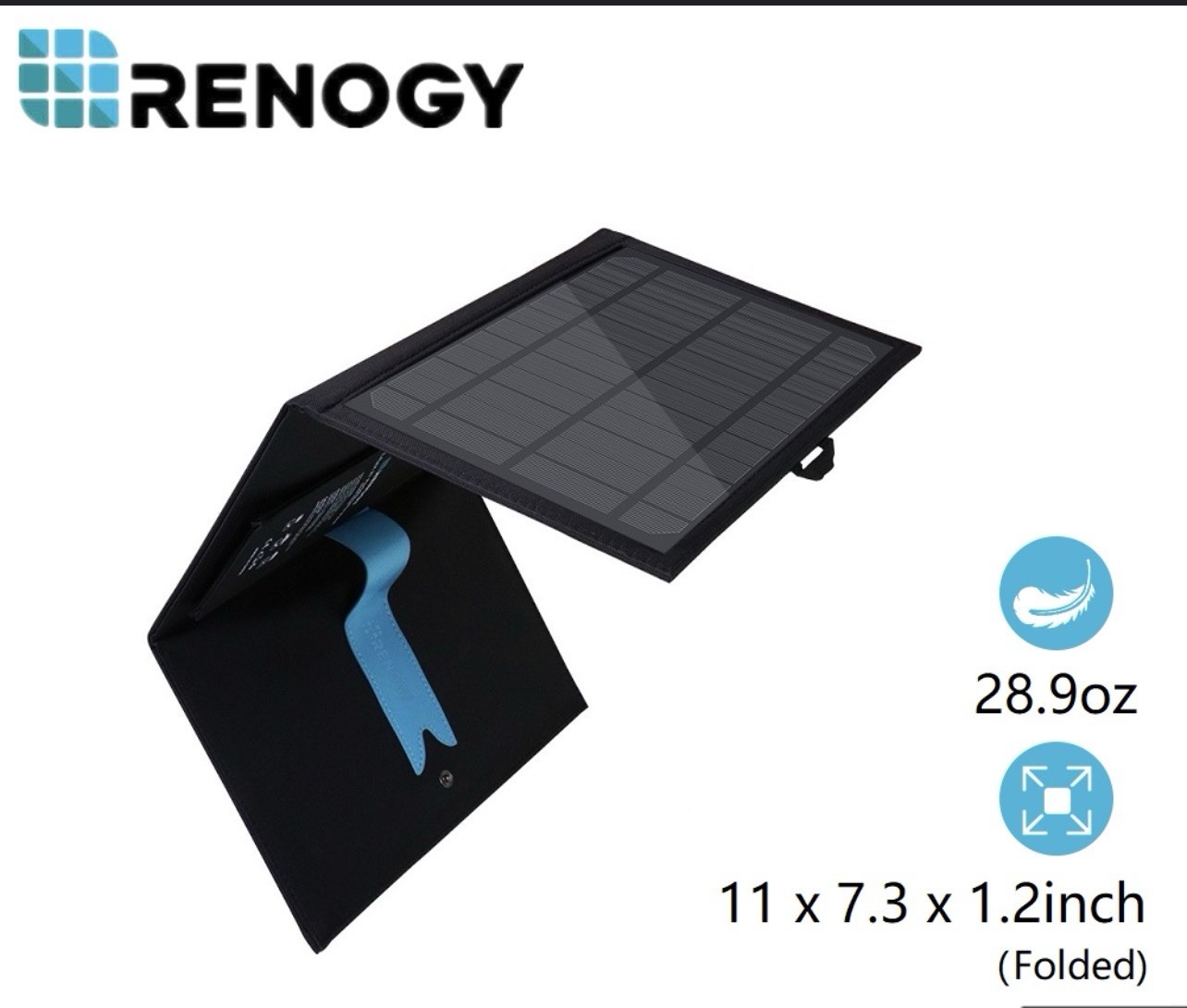 Renogy E.FLEX 21 Portable Solar Panel (R21EF-US) NEW Open Box Never Used