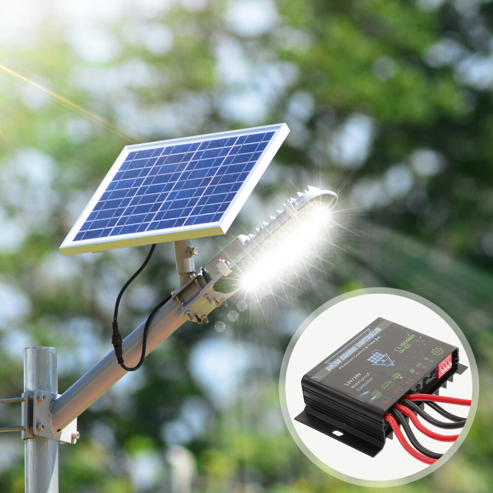 Mppt Charge Controller Solar Regulator Panel Charging Battery Waterproof